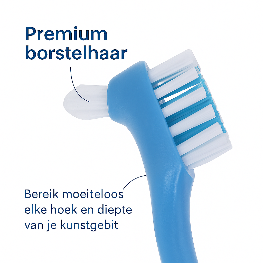 Premium Kunstgebitborstel + Gebitsbakje