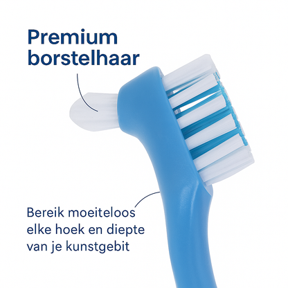 Premium Kunstgebitborstel + Gebitsbakje