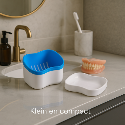 Premium Kunstgebitborstel + Gebitsbakje